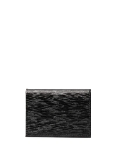 Shop Ferragamo Gancini Bifold Cardholder Wallet In Black
