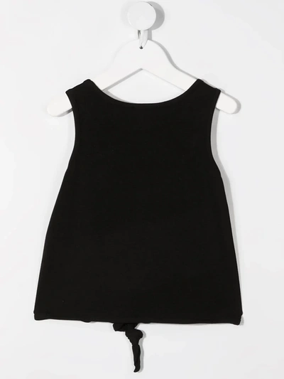 Shop Givenchy Foil Logo-print Vest Top In Black