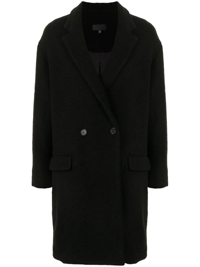 Shop Nili Lotan Dylan Double-breasted Coat In Black