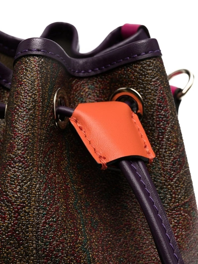 Shop Etro Paisley-pattern Bucket Bag In Brown