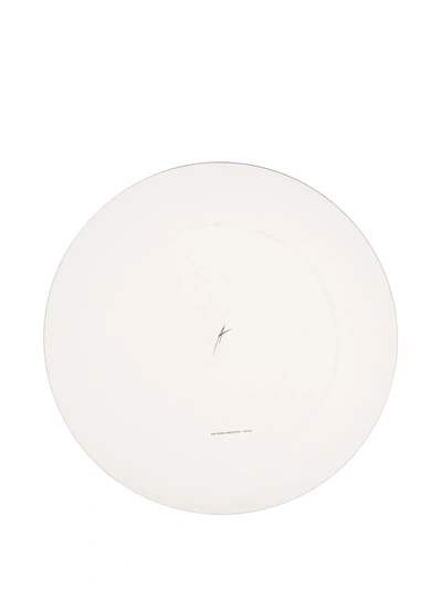 Shop Ann Deumelemeester X Serax Shadow-trim Porcelain Plate Set In White