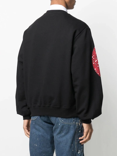 Shop Gcds Logo-print Cotton Sweatshirt In Black
