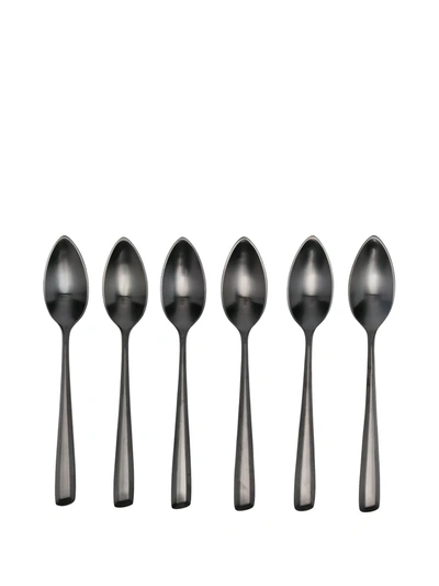 Shop Ann Deumelemeester X Serax Matt Table Spoon Set In Black