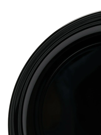 Ann Deumelemeester X Serax Set Of Two Ceramic High Plates In Black