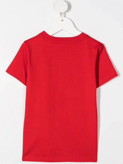 Shop Givenchy Logo-print Cotton T-shirt In Red