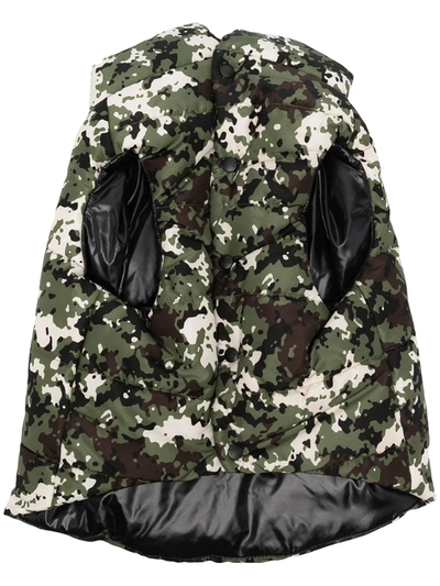 Shop Moncler Camouflage Print Dog Vest In Green