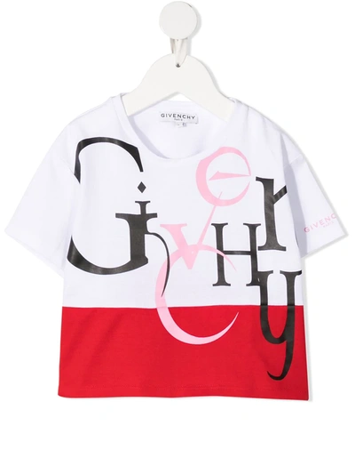 Shop Givenchy Graphic Logo Print T-shirt In White