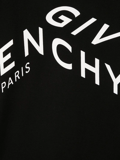 Shop Givenchy Graphic Logo Print T-shirt In Black