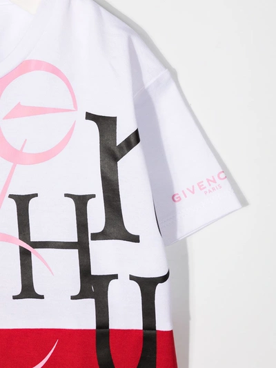 Shop Givenchy Graphic Logo Print T-shirt In White