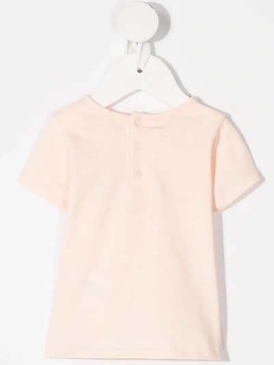 Chloé Pink T-shirt For Babygirl With Logo In Pink