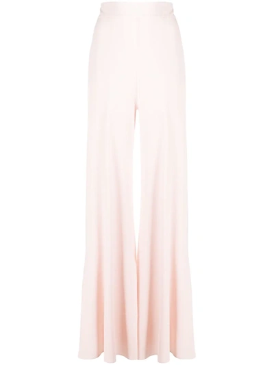 Shop Alexandre Vauthier High-waisted Palazzo Pants In Pink