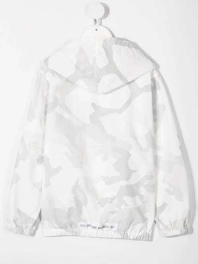 Shop Dolce & Gabbana Camouflage-print Jacket In White