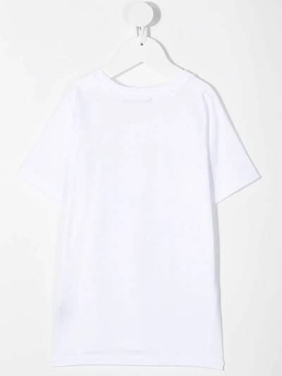 Shop Balmain Logo Print T-shirt In White