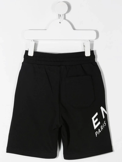 Shop Givenchy Logo-print Drawstring Shorts In Black