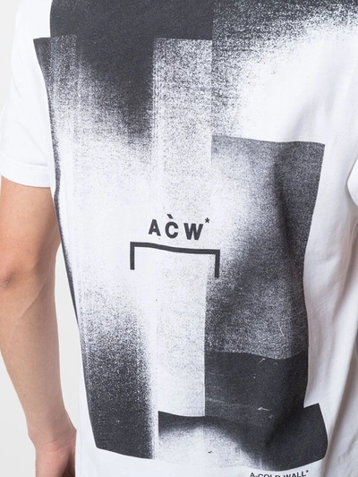 Shop A-cold-wall* Graphic Print Cotton T-shirt In White
