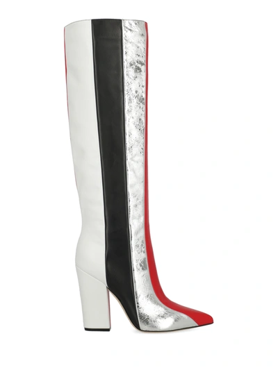 Pre-owned Sergio Rossi Woman In Black, Red, Silver