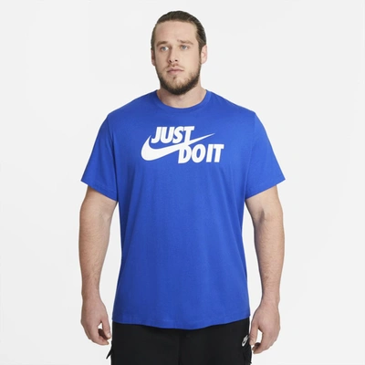 Shop Nike Sportswear Jdi Men's T-shirt In Game Royal,white