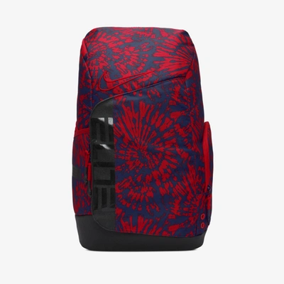 Shop Nike Elite Pro Printed Basketball Backpack In University Red,university Red,university Red
