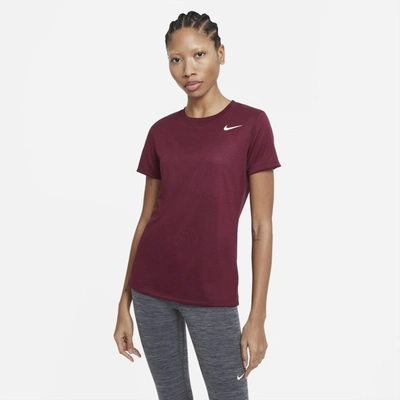 Shop Nike Dri-fit Legend Women's Training T-shirt In Dark Beetroot