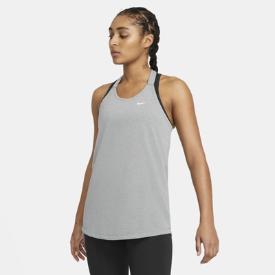 Shop Nike Women's Dri-fit Training Tank Top In Grey