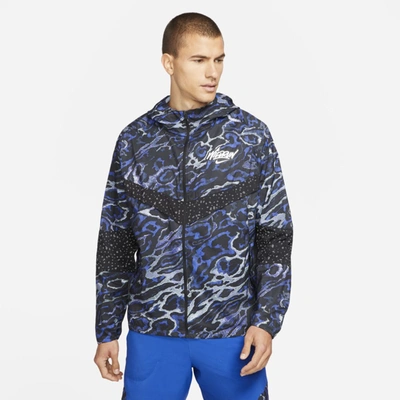 Shop Nike Windrunner Wild Run Men's Running Jacket In Lapis