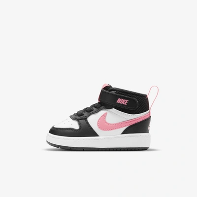 Shop Nike Court Borough Mid 2 Baby/toddler Shoes In Black