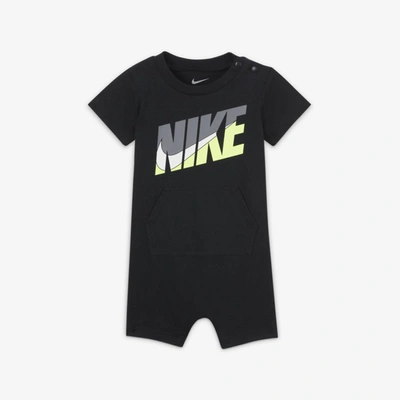 Shop Nike Baby (0-9m) Romper In Black