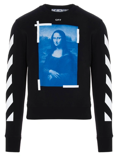 Shop Off-white Blue Monalisa Sweatshirt In Black