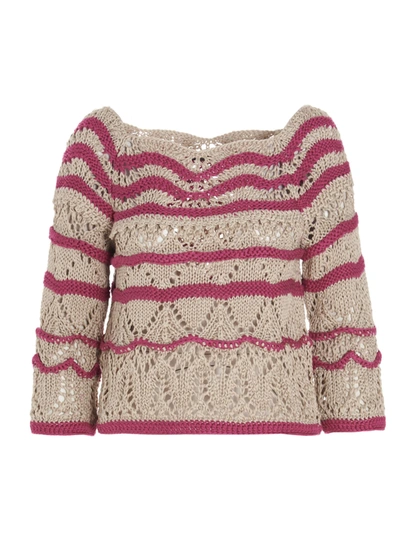 Shop Alberta Ferretti Sweater In Multicolor