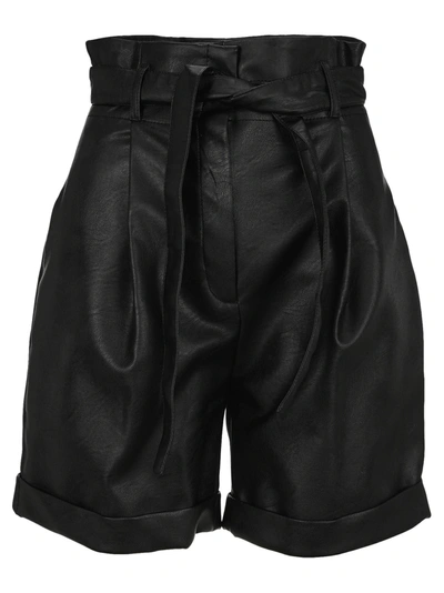 Shop Philosophy Di Lorenzo Serafini Philosophy Eco Leather Shorts In Black