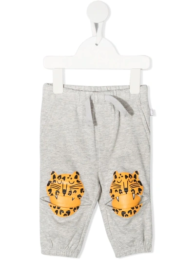 Shop Stella Mccartney Leopard-print Track Pants In 灰色