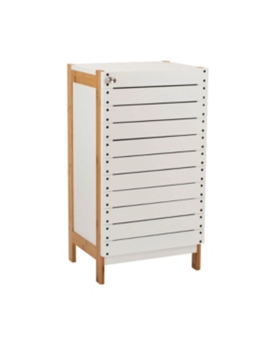 Shop Neu Home 2 Shelf Bamboo Floor Cabinet In White