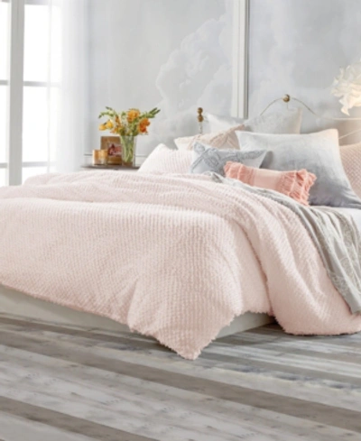 Shop Peri Home Dot Fringe Comforter Set, King Bedding In Blush