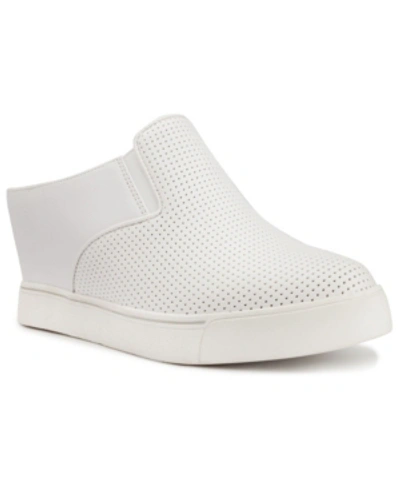 Shop Sugar Women's Kallie Slip-on Wedge Sneakers In White