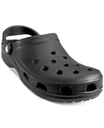 Shop Crocs Men's And Women's Classic Clogs From Finish Line In Black