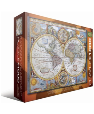 Shop Eurographics Antique World Map In No Color