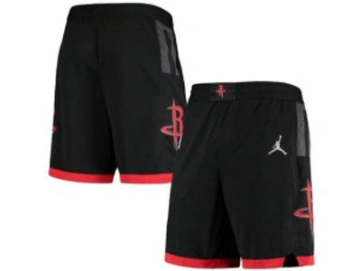 Shop Jordan Big Boys And Girls Houston Rockets Statement Swingman Shorts In Black