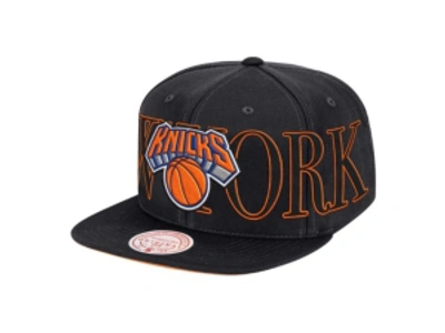 Shop Mitchell & Ness New York Knicks Winners Circle Snapback Cap In Black