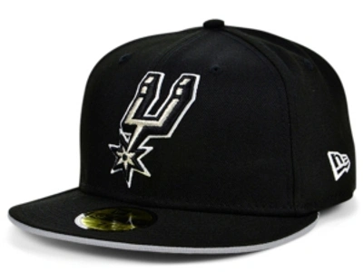 Shop New Era San Antonio Spurs Black Gray Pop 59fifty Cap