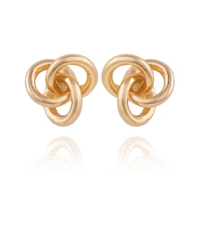 Shop T Tahari Women's Love Knot Earring In Gold-tone