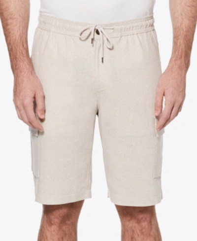 Shop Cubavera Men's Linen Blend Cargo Shorts In Natural