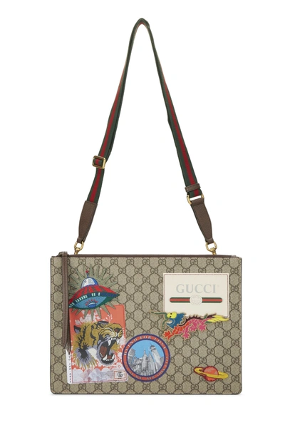 Pre-owned Gucci Original Gg Supreme Canvas Courrier Messenger