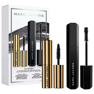 Shop Marc Jacobs Beauty In A F(lash) At Lash'd And Velvet Noir Mini Mascara Duo