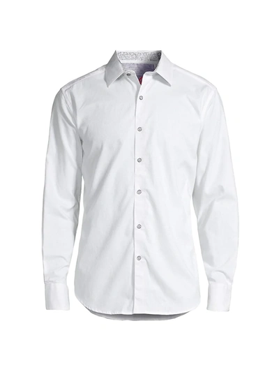 Shop Robert Graham Andretti Classic-fit Paisley Print Sport Shirt In White