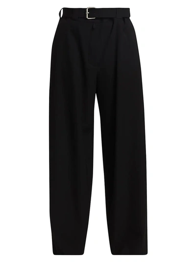 Shop The Row Nerea Belted Wide-leg Pants In Black