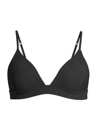 Shop Les Girls Les Boys Paper Touch Triangle Bra In Black