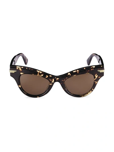 Shop Bottega Veneta Women's Unapologetic 47mm Cat Eye Sunglasses In Avana