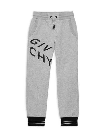 Shop Givenchy Little Boy's & Boy's Logo Sweatpants In Grey