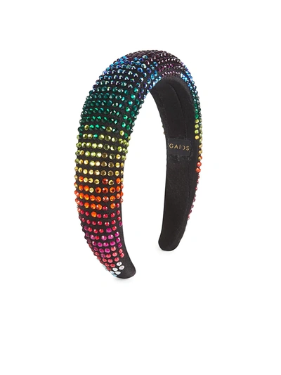 Shop Gaios Contemporary Rainbow Loretha Headband In Black