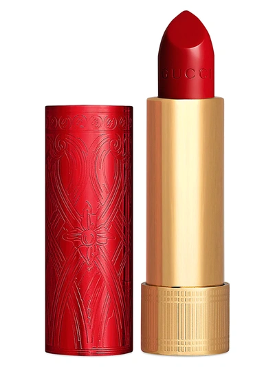 Shop Gucci Limited Edition Lunar New Year Rouge À Lèvres Satin Lipstick In Red